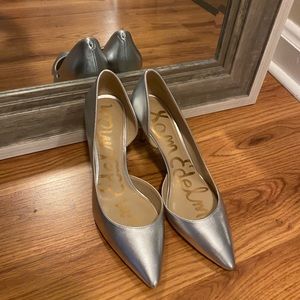 Sam edelman silver heels